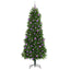 Juletræ med 300 LED'er med stativ Grøn 240 cm PE