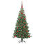 Juletræ med 150 LED'er med stativ Grøn 120 cm PVC