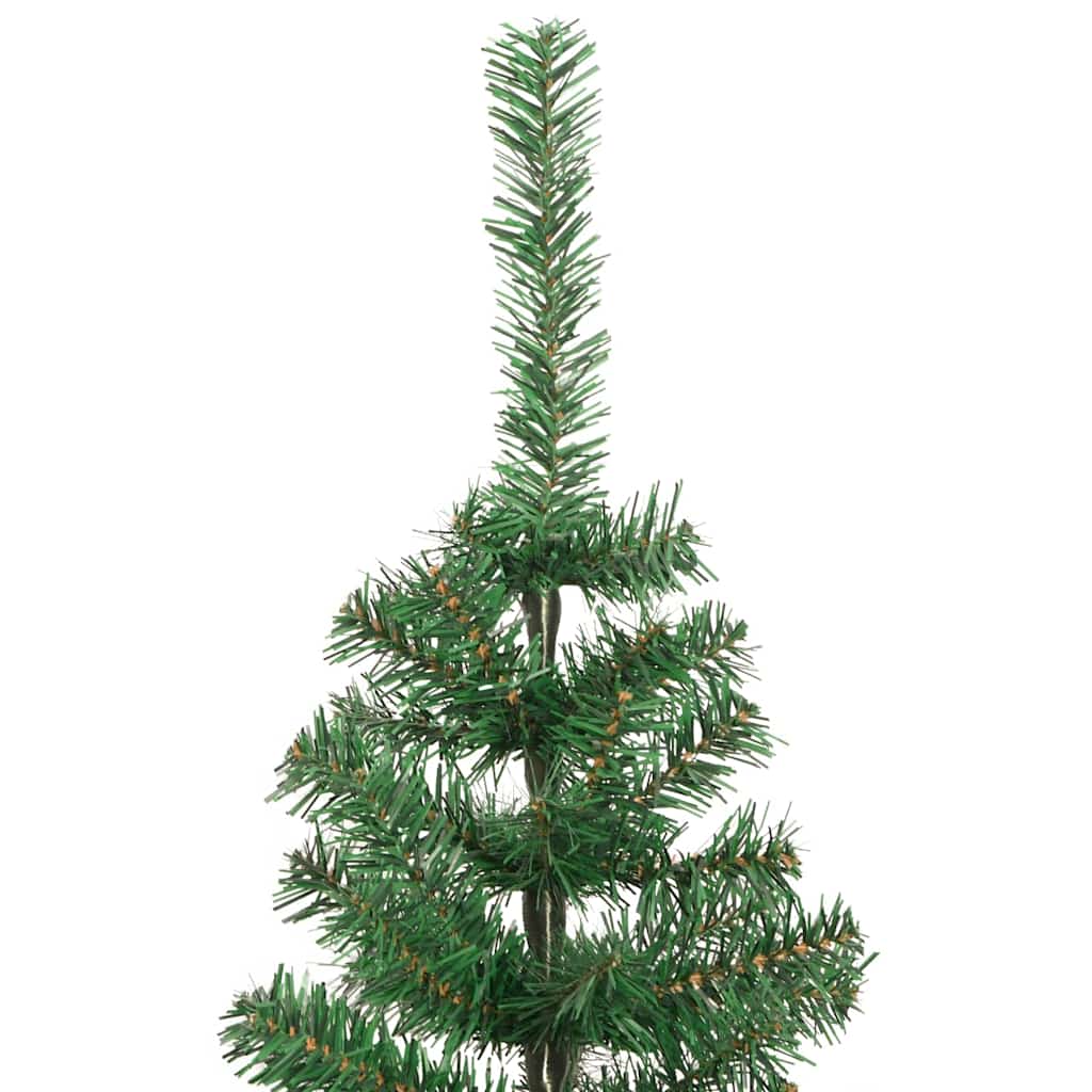 Juletræ med 150 LED'er med stativ Grøn 120 cm PVC