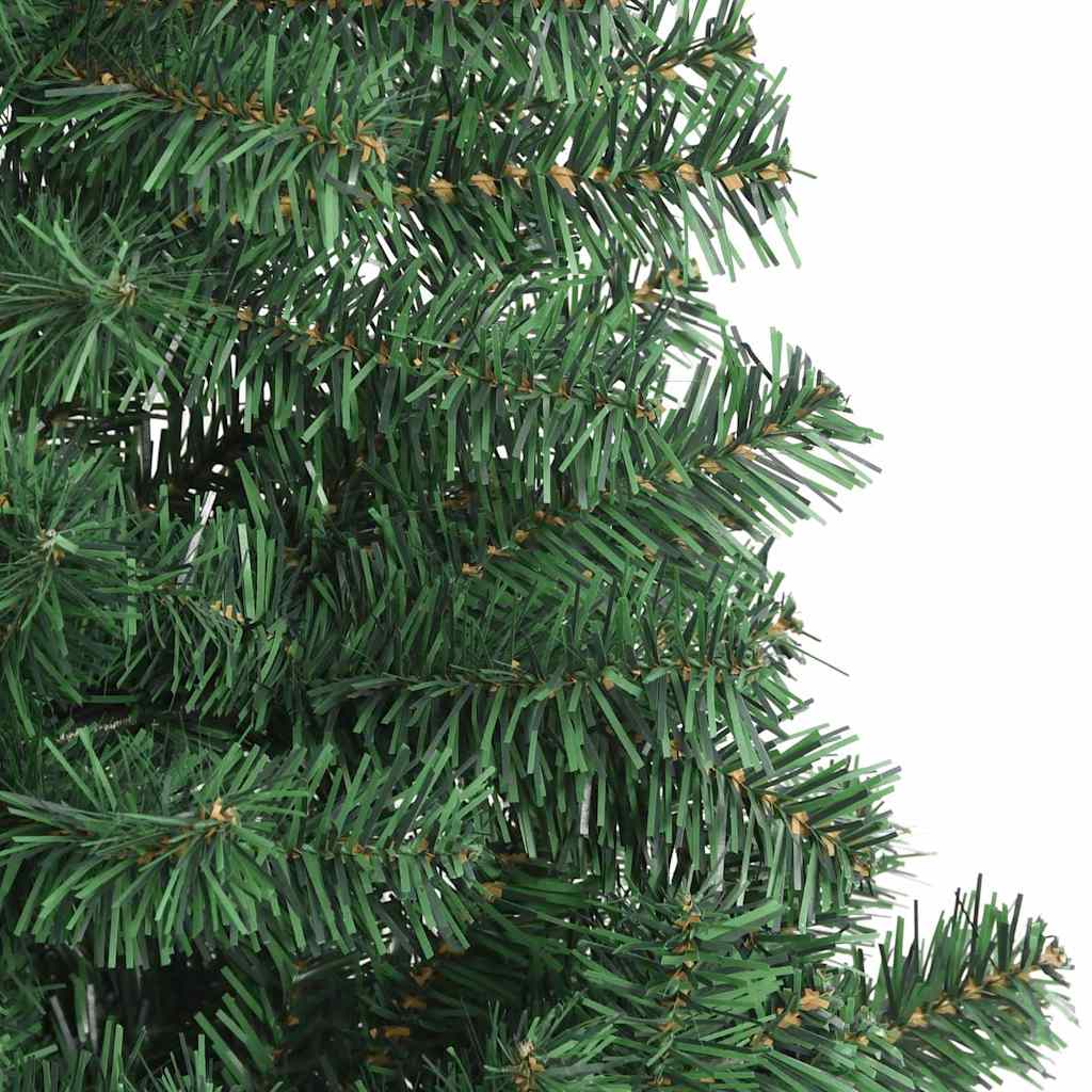 Juletræ med 150 LED'er med stativ Grøn 120 cm PVC