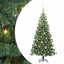Juletræ med 150 LED'er med stativ Grøn 120 cm PVC