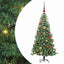 Juletræ med 150 LED'er med stativ Grøn 120 cm PVC