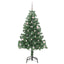 Juletræ med 150 LED'er med stativ Grøn 150 cm PVC