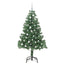 Juletræ med 150 LED'er med stativ Grøn 150 cm PVC