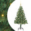 Juletræ med 150 LED'er med stativ Grøn 150 cm PVC