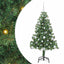 Juletræ med 150 LED'er med stativ Grøn 150 cm PVC