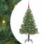 Juletræ med 150 LED'er med stativ Grøn 150 cm PVC