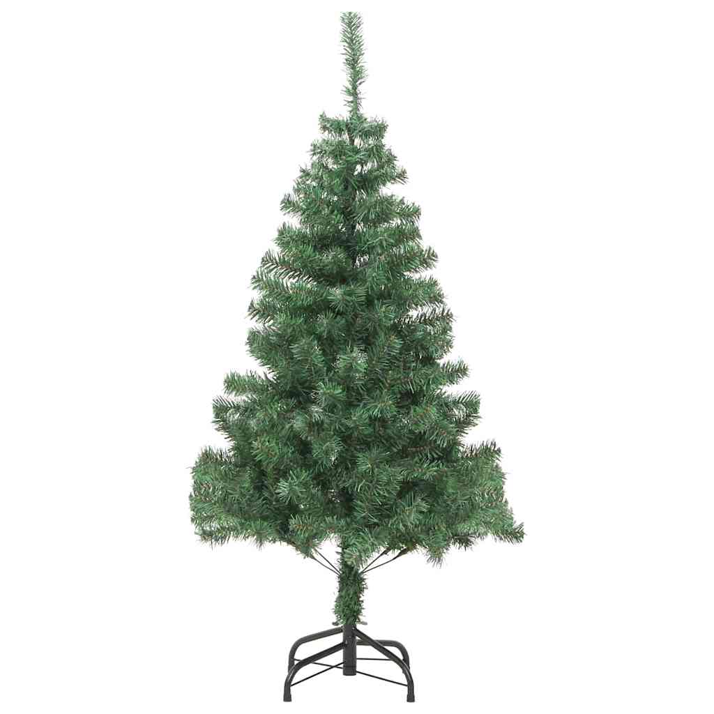 Juletræ med 300 LED'er med stativ Grøn 180 cm PVC
