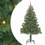 Juletræ med 300 LED'er med stativ Grøn 210 cm PVC