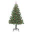 Juletræ med 300 LED'er med stativ Grøn 210 cm PVC