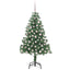 Juletræ med 300 LED'er med stativ Grøn 210 cm PVC