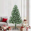 Juletræ med 300 LED'er med stativ Grøn 210 cm PVC