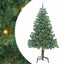 Juletræ med 300 LED'er med stativ Grøn 210 cm PVC