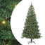 Juletræ med 300 LED'er med stativ Grøn 240 cm PVC