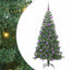 Juletræ med 300 LED'er med stativ Grøn 240 cm PVC