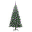 Juletræ med 300 LED'er med stativ Grøn 240 cm PVC