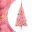 Juletræ med 150 LED'er med stativ Lyserød 150 cm PVC