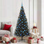 Juletræ med 300 LED'er med stativ Sort 180 cm PVC