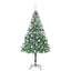 Kunstigt juletræ med 300 LED'er Grøn 180 cm PVC og Stål
