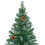 Kunstigt juletræ med 300 LED'er Grøn 210 cm PVC og Stål