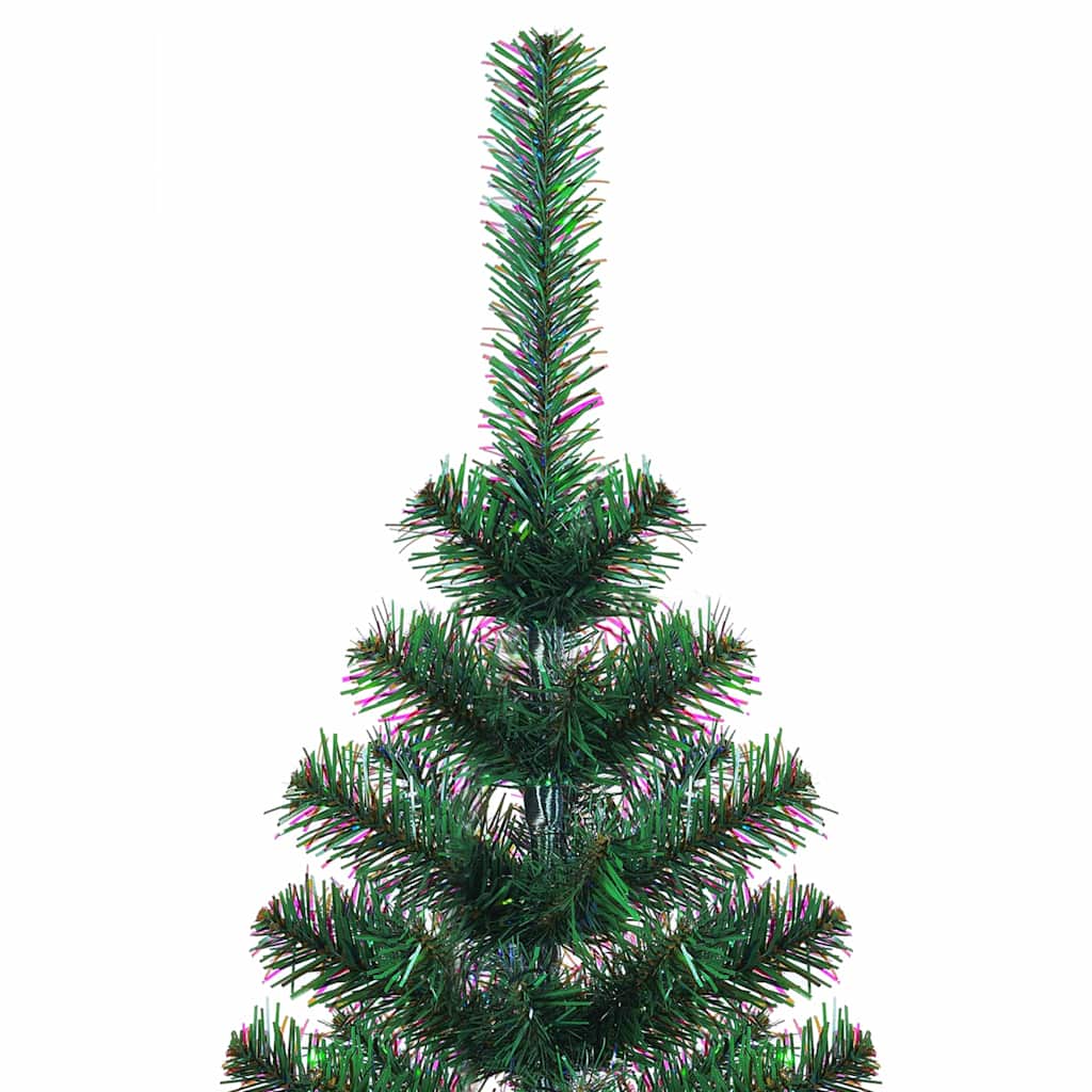 Kunstig Forbelyst Juletræ med stativ Grøn 180 cm PVC og metal