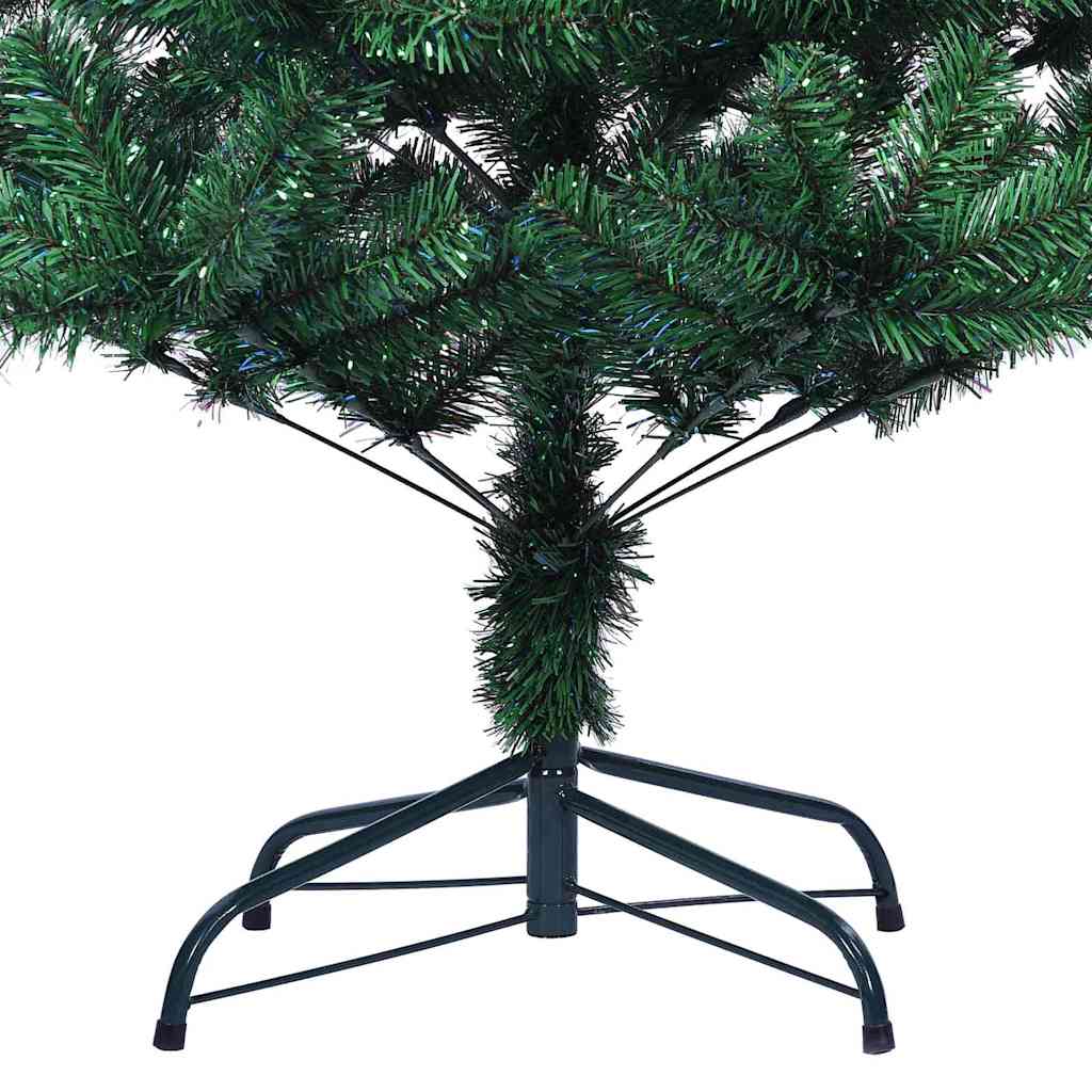 Kunstig Forbelyst Juletræ med stativ Grøn 240 cm PVC og metal