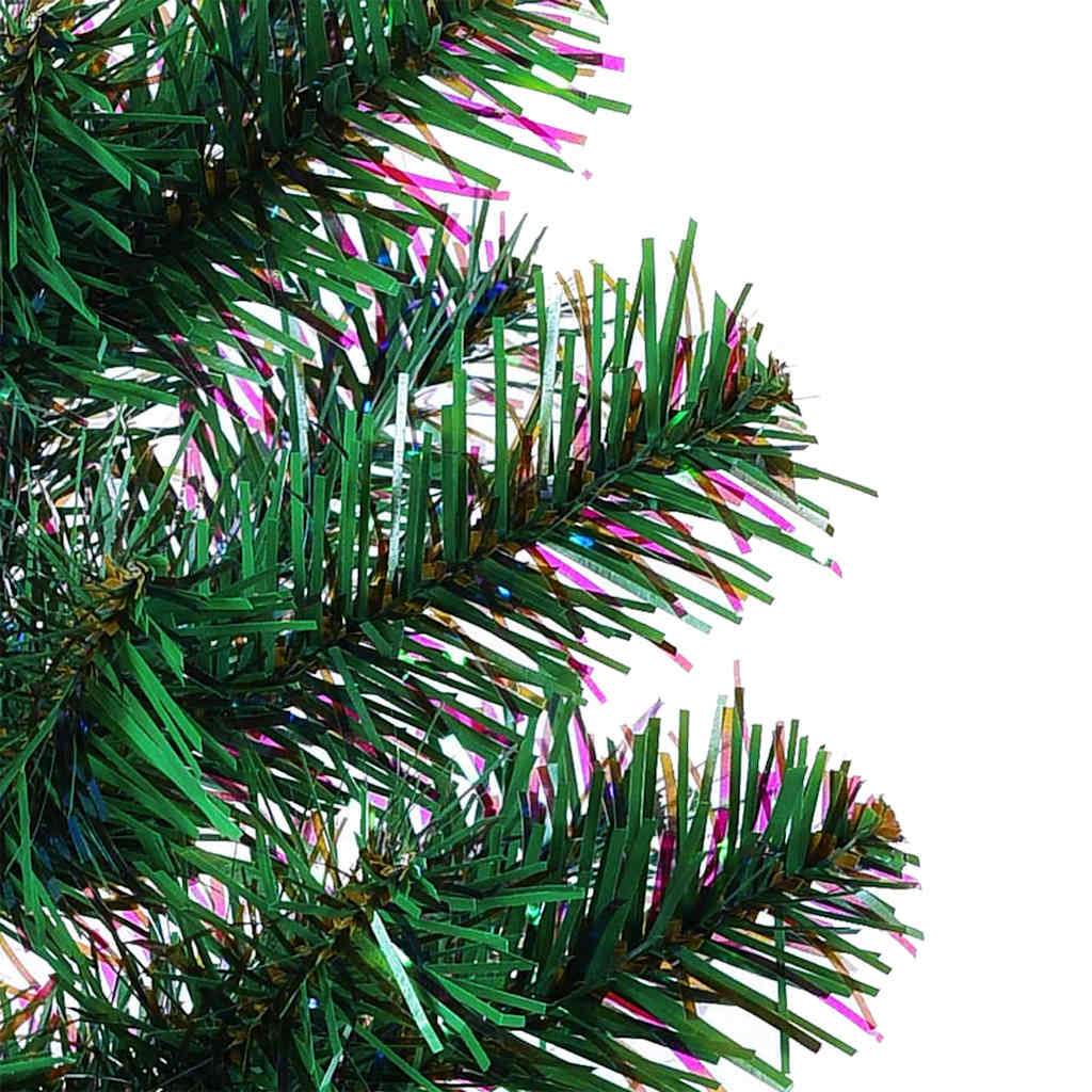 Kunstig Forbelyst Juletræ med stativ Grøn 240 cm PVC og metal