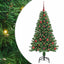 Kunstigt juletræ med stativ Grøn 120 cm PVC og Stål og Plastik