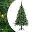Kunstigt juletræ med stativ Grøn 120 cm PVC og Stål og Plastik