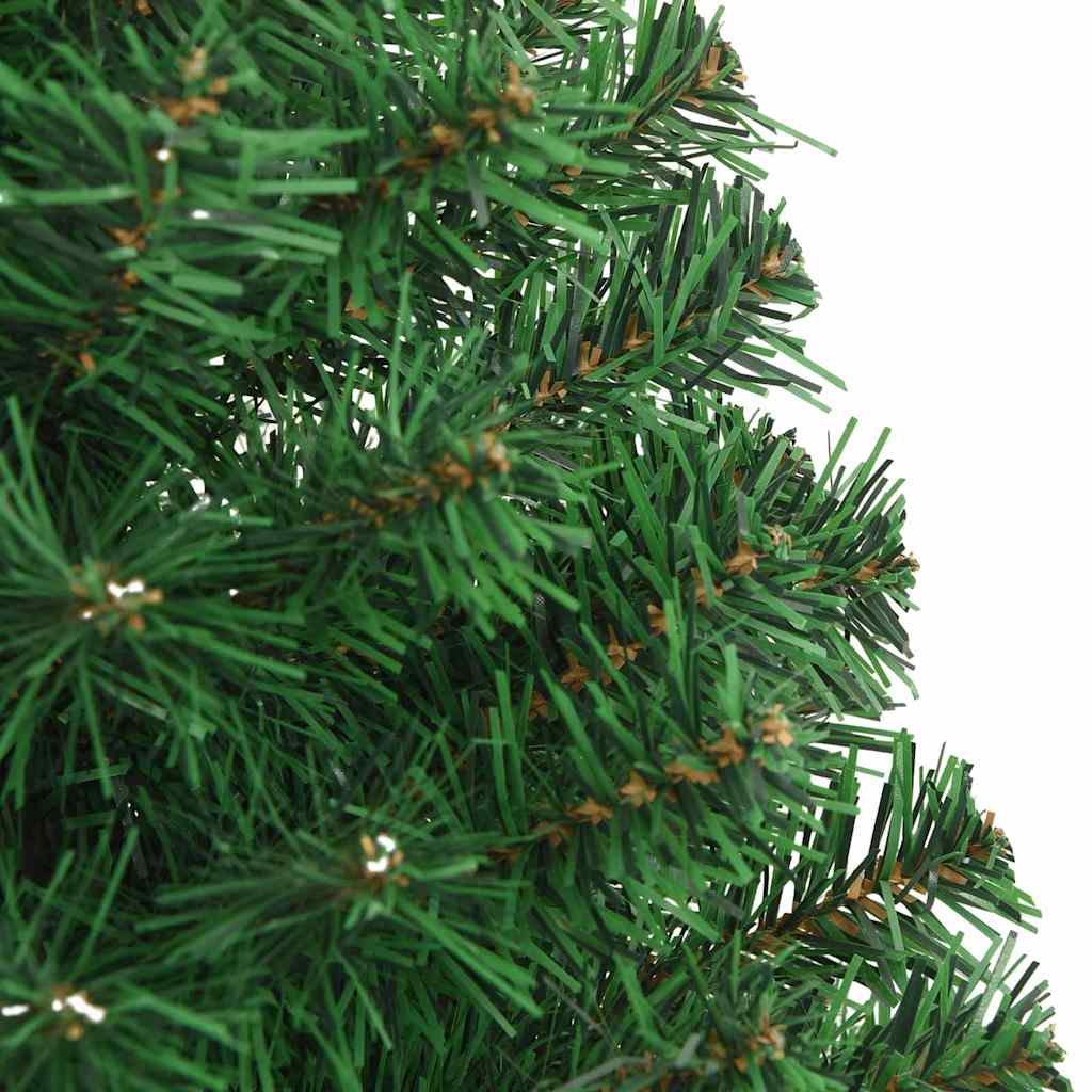 Kunstigt juletræ med stativ Grøn 120 cm PVC og Stål og Plastik