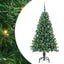 Kunstigt juletræ med stativ Grøn 150 cm PVC og Stål og Plastik