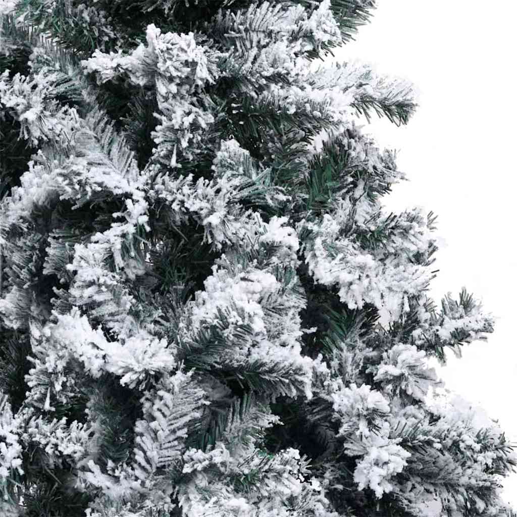 Kunstigt juletræ med stativ Hvid 180 cm PVC og Stål og Plastik