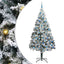 Kunstigt juletræ med stativ Hvid 240 cm PVC og Stål og Plastik