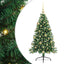 Kunstig Forbelyst Juletræ med 150 LED'er Grøn 120 cm PVC
