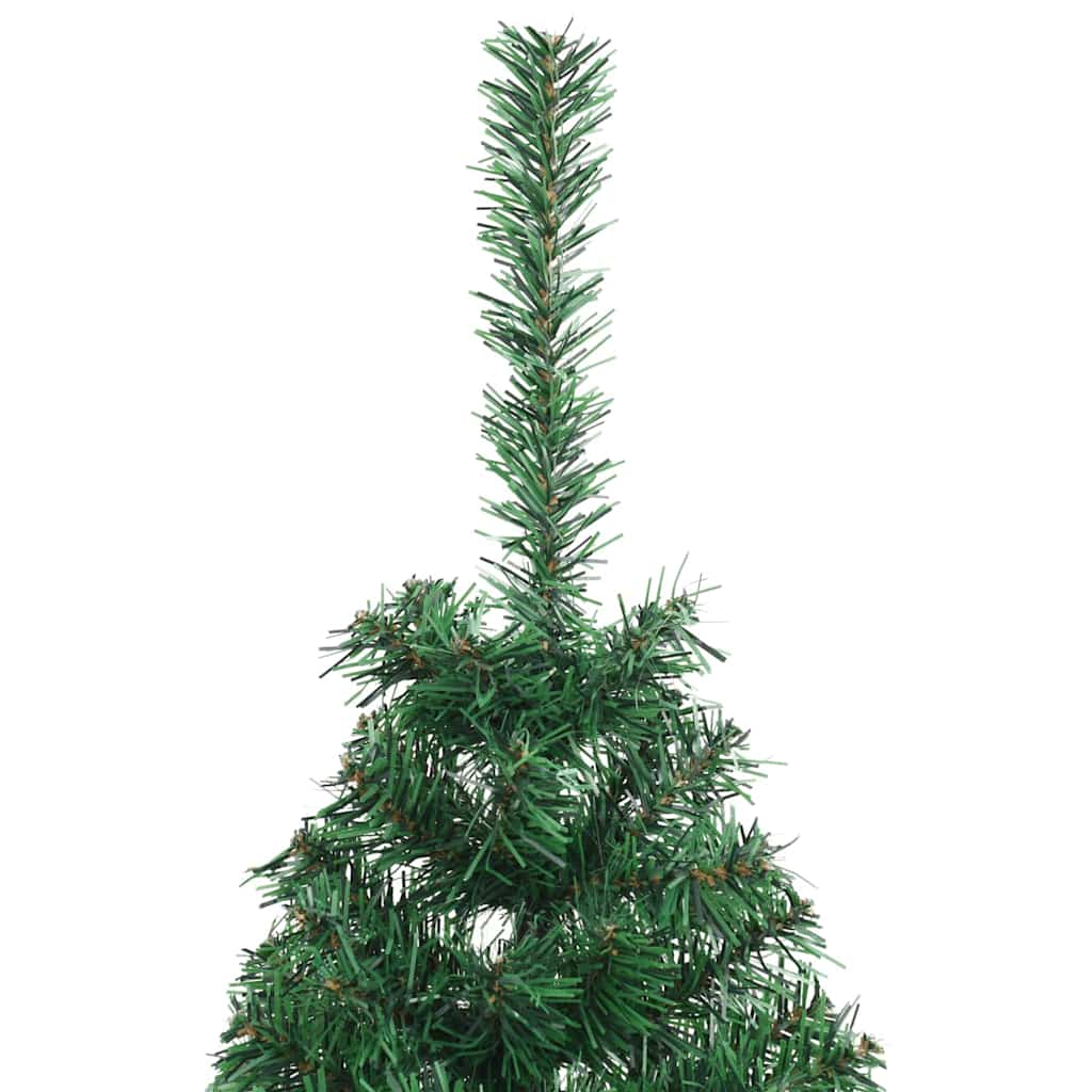 Kunstig Forbelyst Juletræ med 150 LED'er Grøn 120 cm PVC
