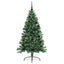 Kunstig Forbelyst Juletræ med 150 LED'er Grøn 150 cm PVC