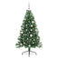 Kunstig Forbelyst Juletræ med 150 LED'er Grøn 150 cm PVC
