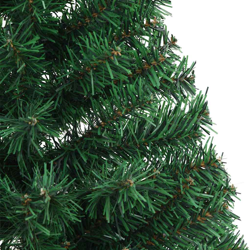 Kunstig Forbelyst Juletræ med 150 LED'er Grøn 150 cm PVC