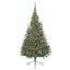 Kunstig Forbelyst Juletræ med 300 LED'er Grøn 180 cm PVC
