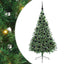Kunstig Forbelyst Juletræ med 300 LED'er Grøn 180 cm PVC