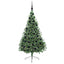 Kunstig Forbelyst Juletræ med 300 LED'er Grøn 180 cm PVC