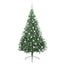 Kunstig Forbelyst Juletræ med 300 LED'er Grøn 180 cm PVC