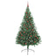 Kunstig Forbelyst Juletræ med 300 LED'er Grøn 210 cm PVC