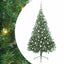 Kunstig Forbelyst Juletræ med 300 LED'er Grøn 210 cm PVC