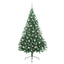 Kunstig Forbelyst Juletræ med 300 LED'er Grøn 210 cm PVC