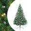 Kunstig Forbelyst Juletræ med 300 LED'er Grøn 210 cm PVC