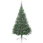 Kunstig Forbelyst Juletræ med 300 LED'er Grøn 210 cm PVC