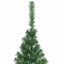 Kunstig Forbelyst Juletræ med 300 LED'er Grøn 210 cm PVC