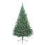 Kunstig Forbelyst Juletræ med 300 LED'er Grøn 210 cm PVC