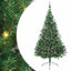 Kunstig Forbelyst Juletræ med 300 LED'er Grøn 240 cm PVC